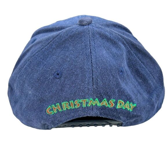 VTG Aloha Bowl Hat Hawaii Jeep Christmas‎ Day Snap Back Twill 90s Blue Ball Cap - Picture 2 of 5
